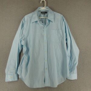 Lauren Ralph Lauren Shirt Men 18x.36/37 Blue Button Down Long Sleeve Classic Fit